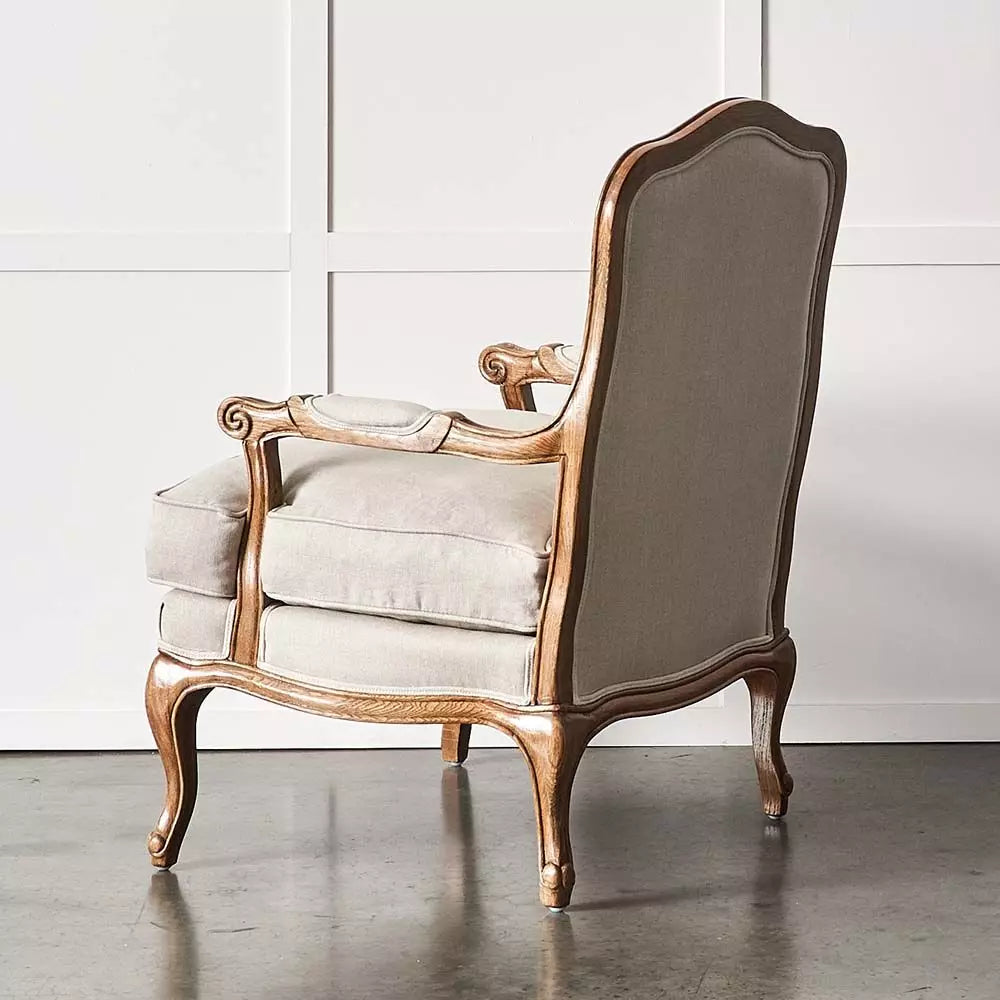 French Arm Chair Natural