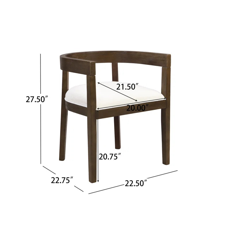 Henrish Wooden Dining chair with Armrest