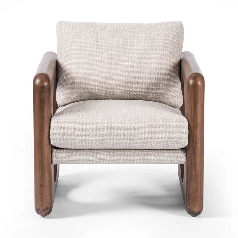 Hase Solid Wood Chair with stain resistant fabric