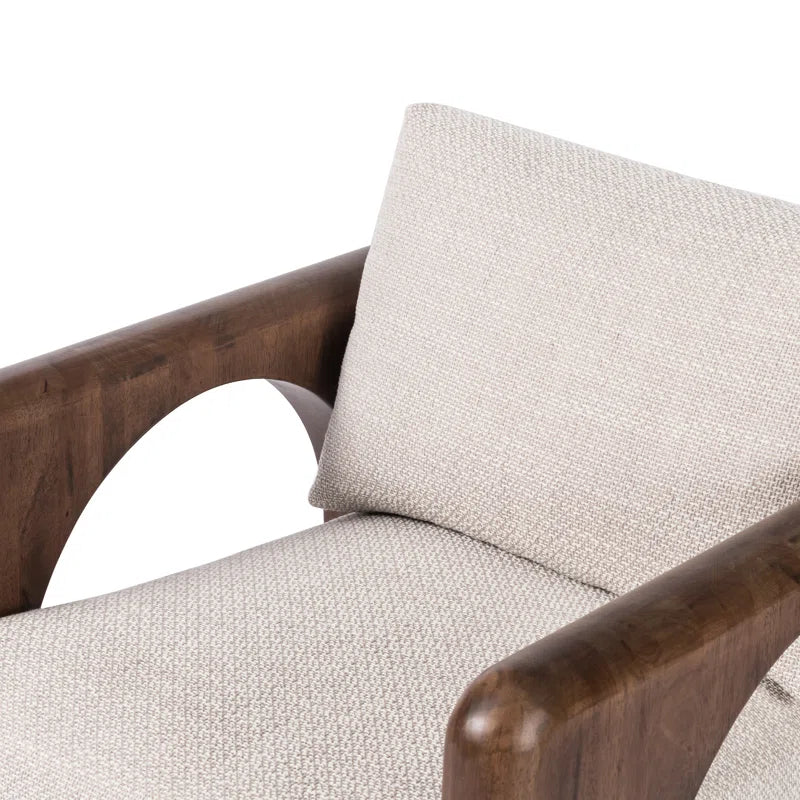 Hase Solid Wood Chair with stain resistant fabric