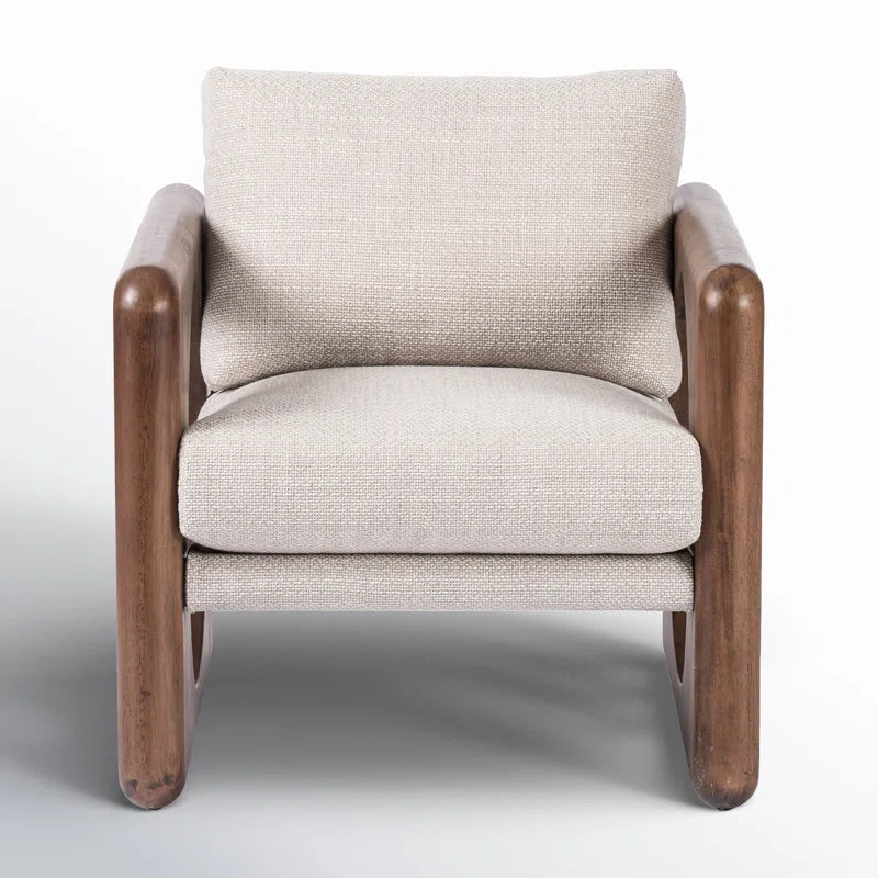 Hase Solid Wood Chair with stain resistant fabric