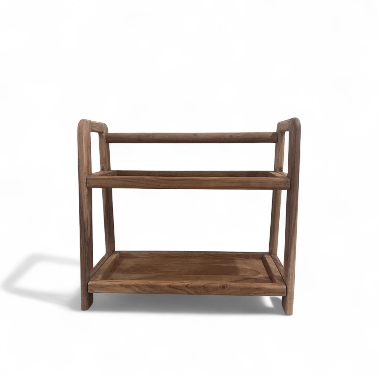DIY Vegetable Rack 2 Layer Solid Wood