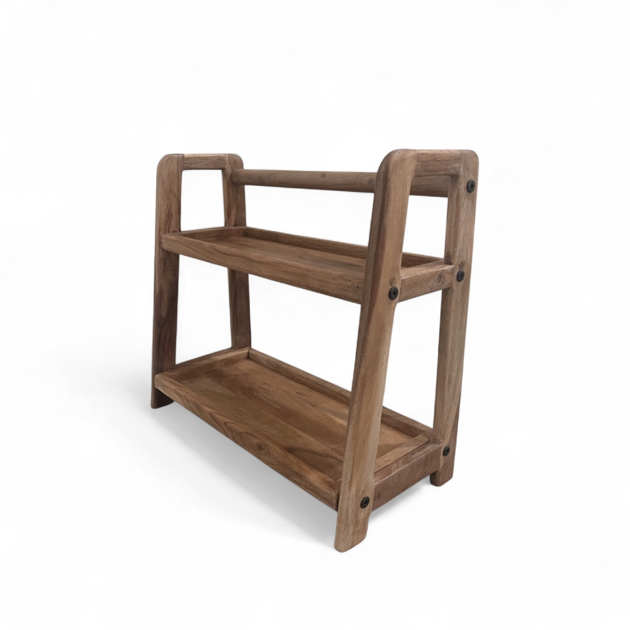 DIY Vegetable Rack 2 Layer Solid Wood