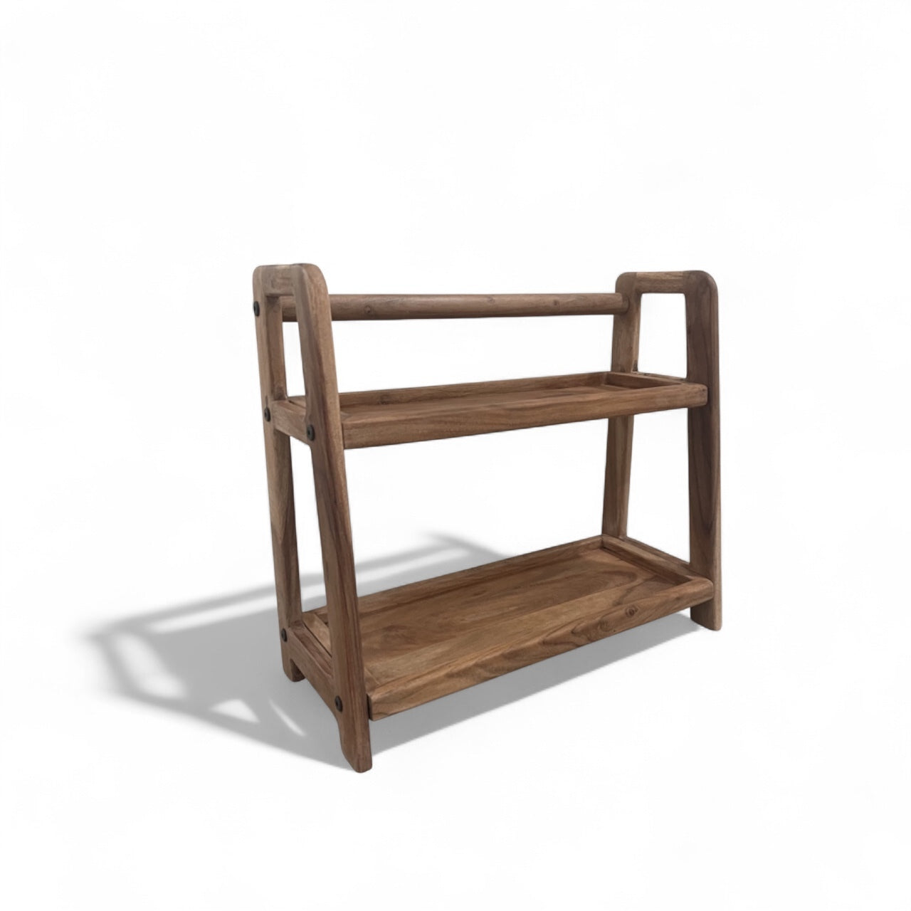 DIY Vegetable Rack 2 Layer Solid Wood