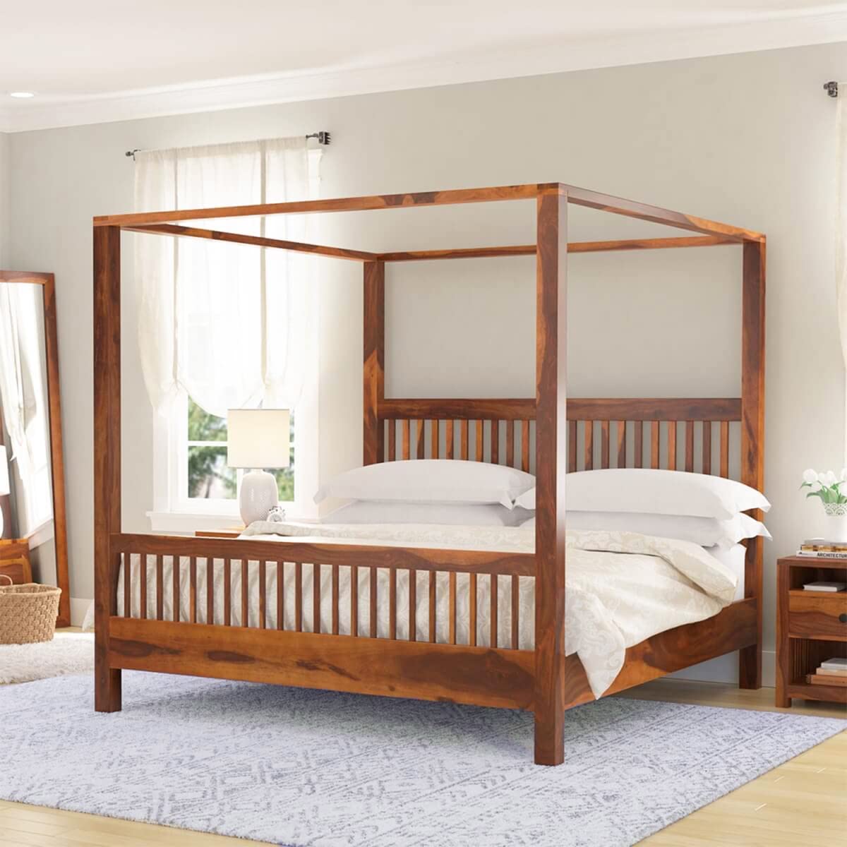 Nova solid wood bed