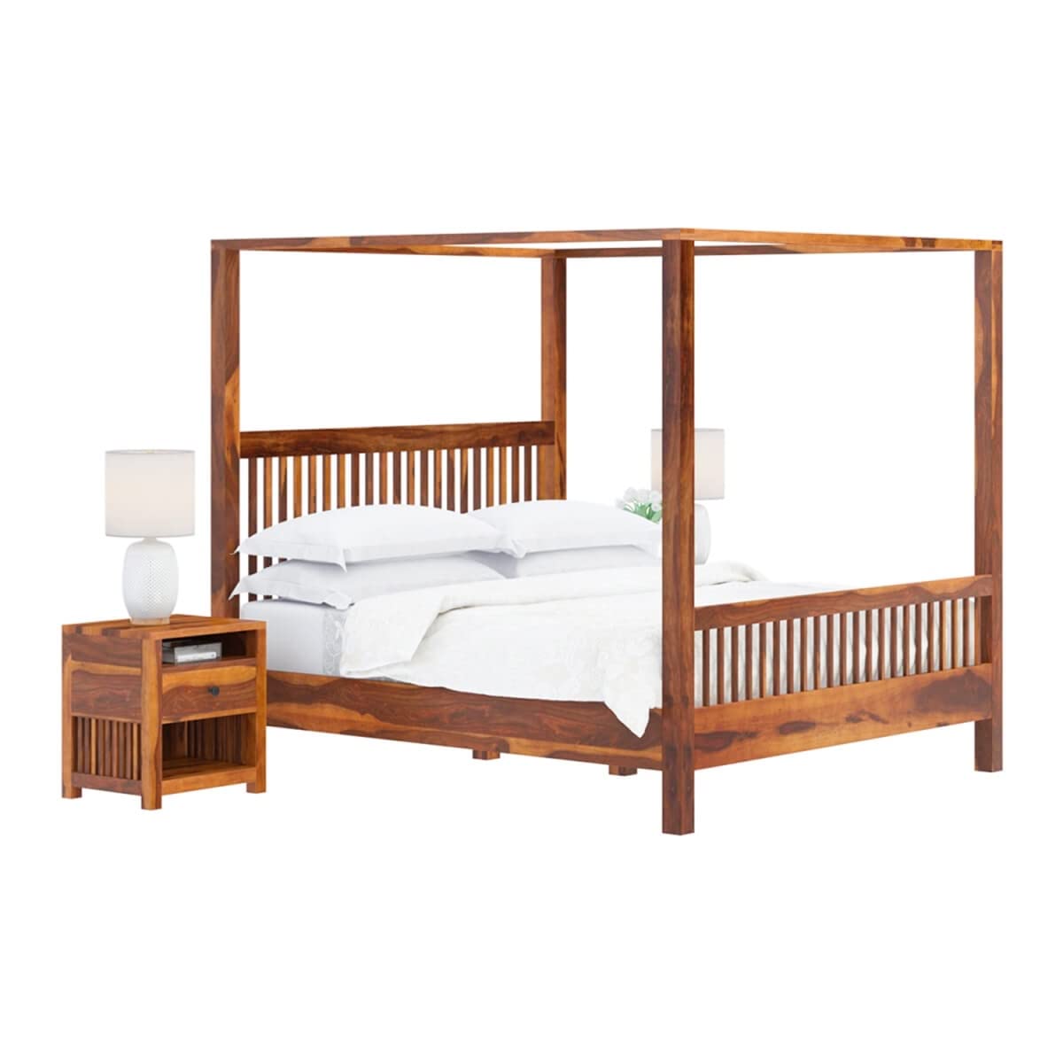 Nova solid wood bed
