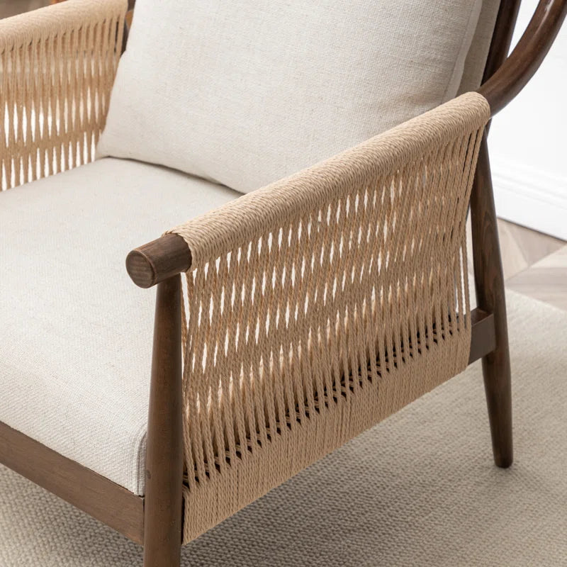 Rex Solid Wood Chair with stain resistant fabric