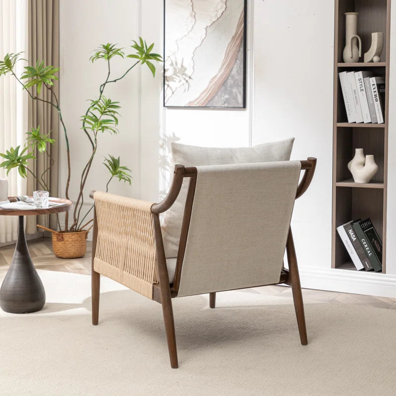 Rex Solid Wood Chair with stain resistant fabric