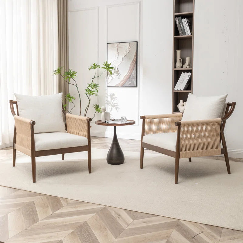 Rex Solid Wood Chair with stain resistant fabric