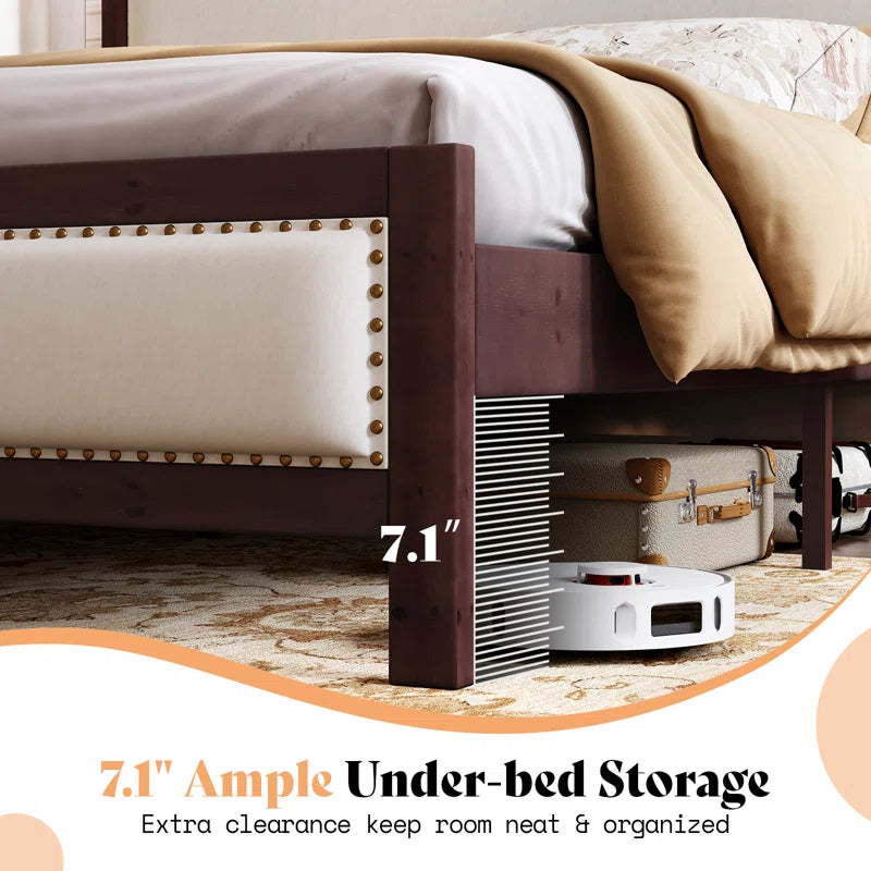 Sleepaholic Solid Wood Bed