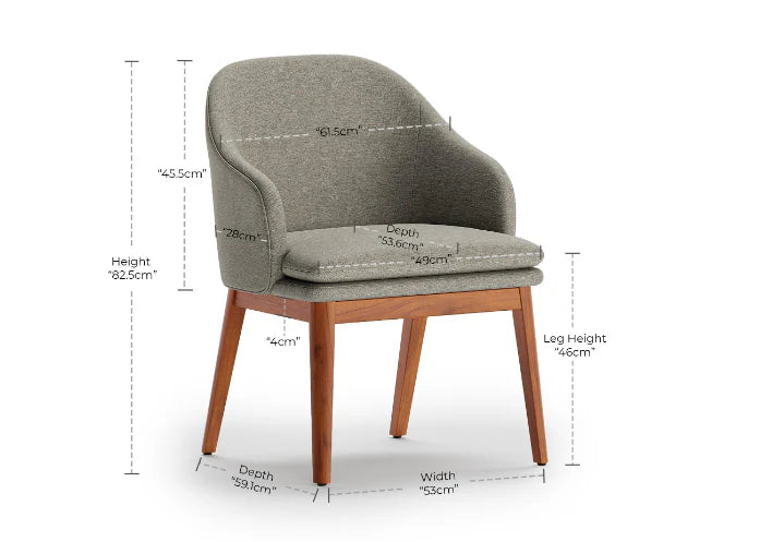 Wayne Square Dining chair With Stain Resistant Fabric