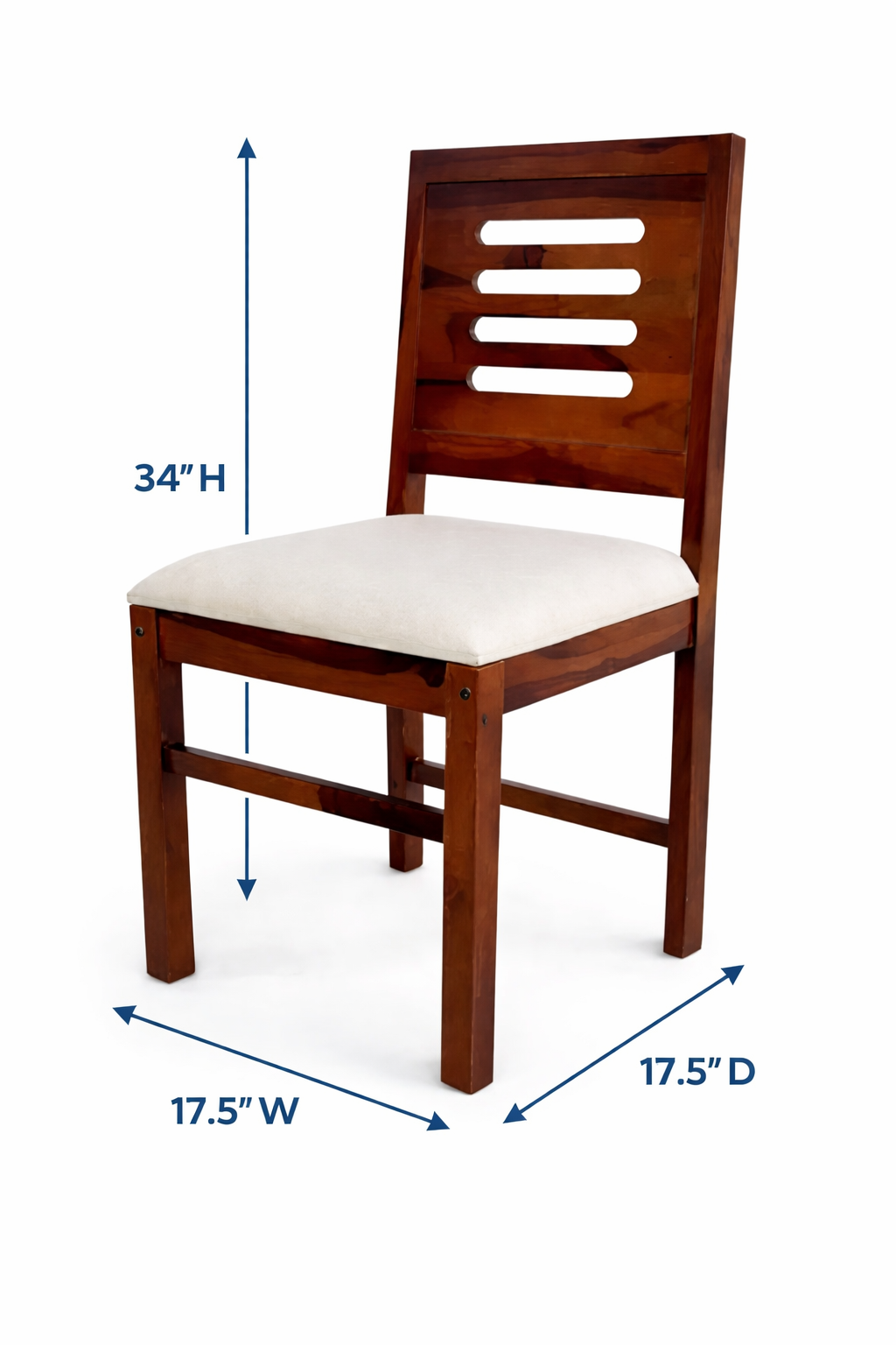 Zendiya Rosewood Dining chair set of 2