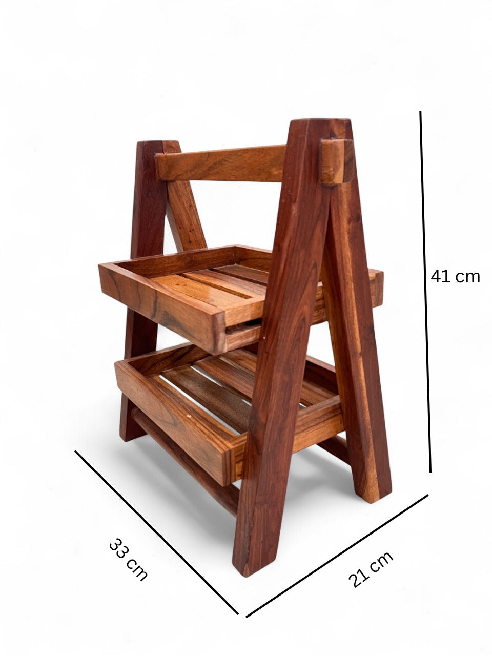 2 LAYER PARTY RACK MULIT USAGE SOLID WOOD RACK