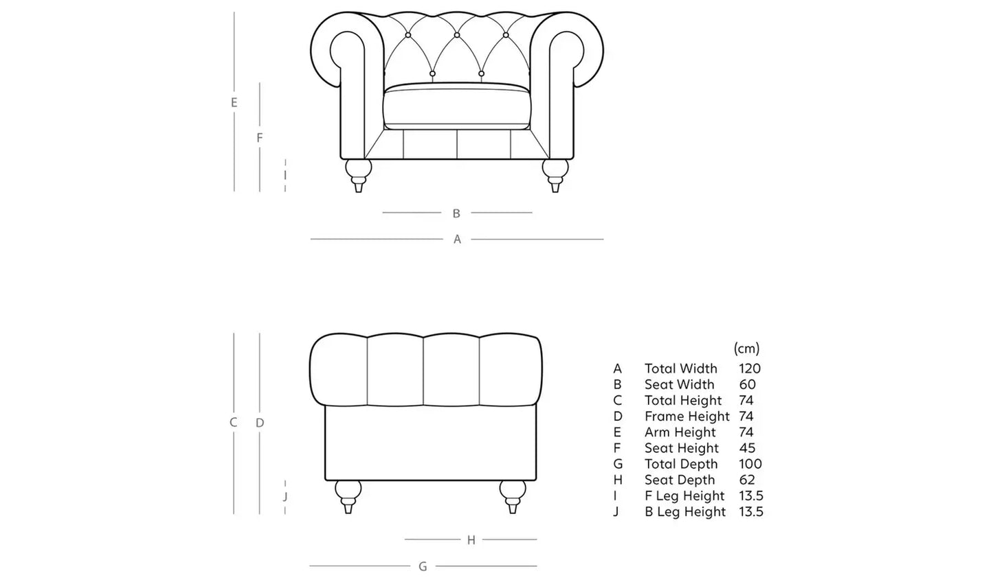 Chesterfield Tufted Studded Chair