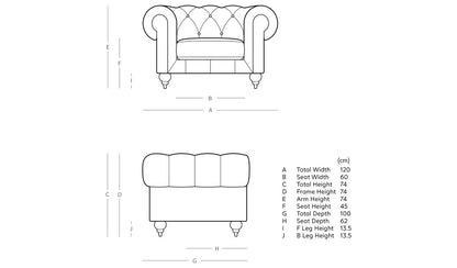 Chesterfield Tufted Studded Chair