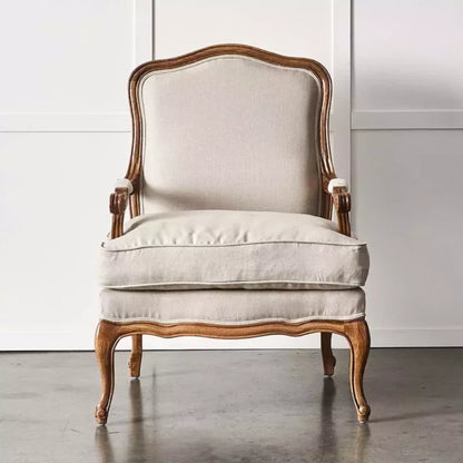 French Arm Chair Natural