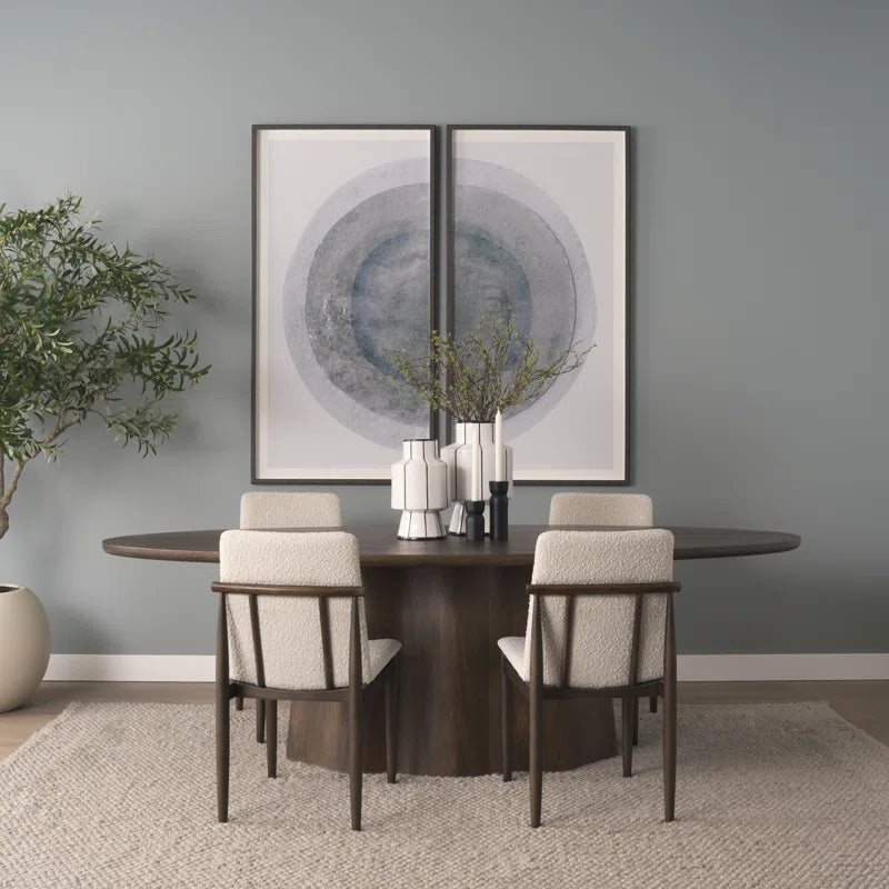 Corvet White ash wood Dining chair