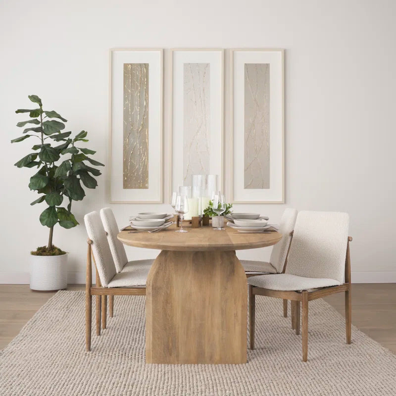 Corvet White ash wood Dining chair