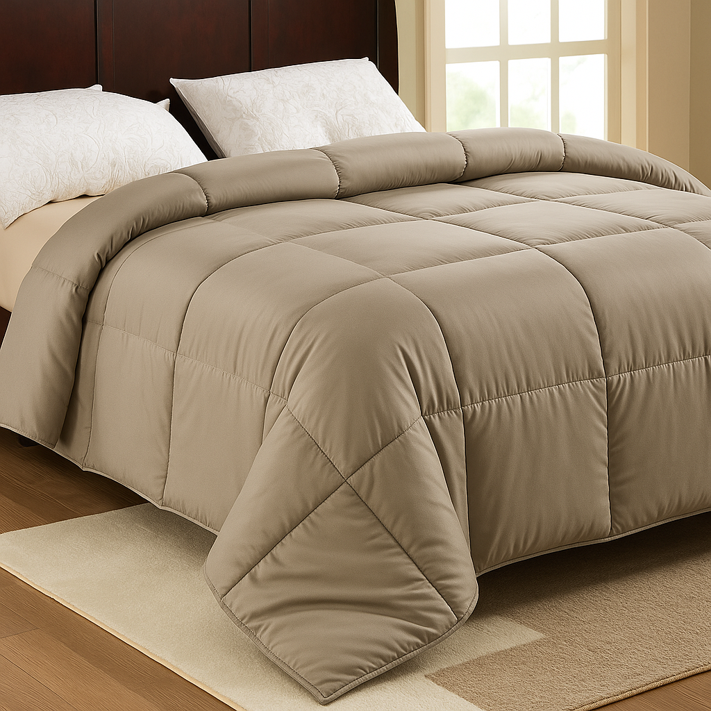 CoolBreeze All season Comfort Quilts - Light Brown