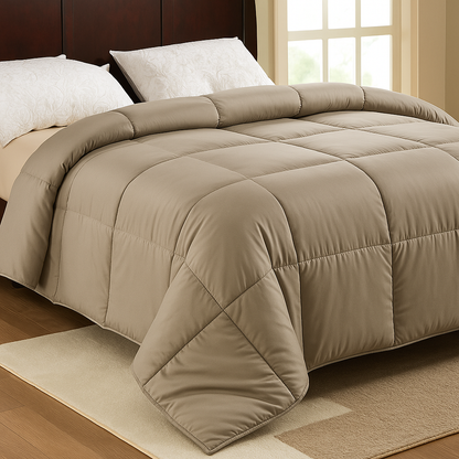 CoolBreeze All season Comfort Quilts - Light Brown