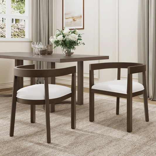 Henrish Wooden Dining chair with Armrest