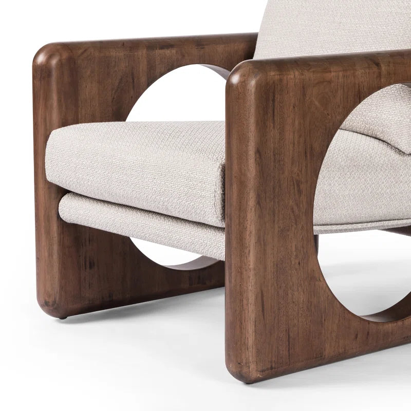 Hase Solid Wood Chair with stain resistant fabric