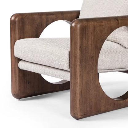 Hase Solid Wood Chair with stain resistant fabric