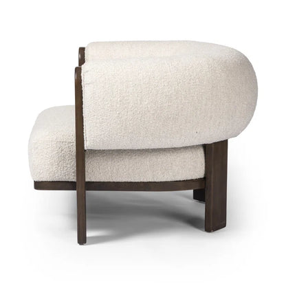 Henway Solid Wood Chair with stain resistant fabric