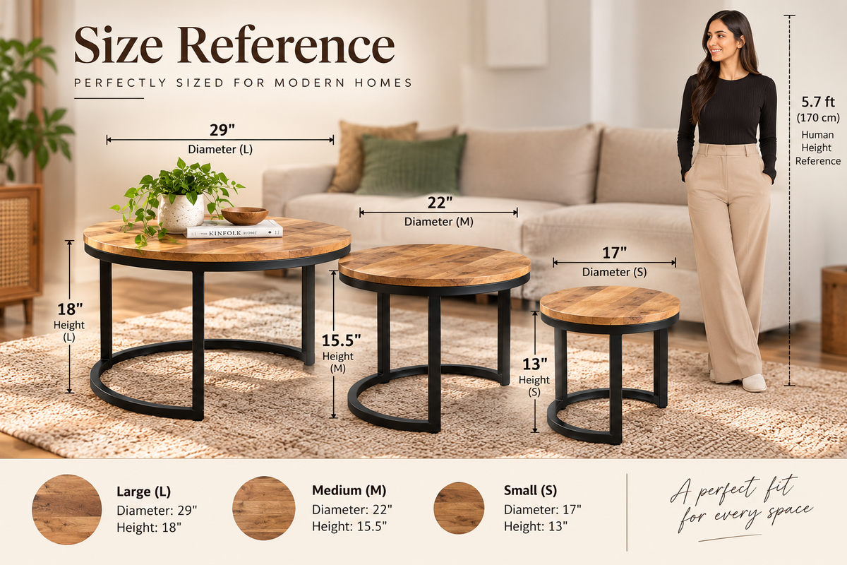 Aurora Nesting Table set of 3