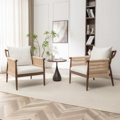 Rex Solid Wood Chair with stain resistant fabric