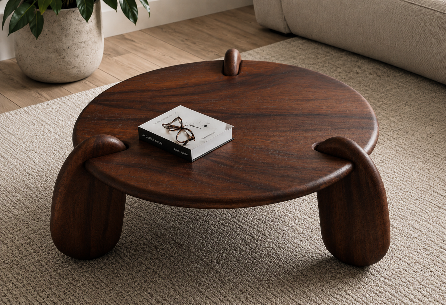 VEENA SHEESHAM WOOD COFFEE TABLE