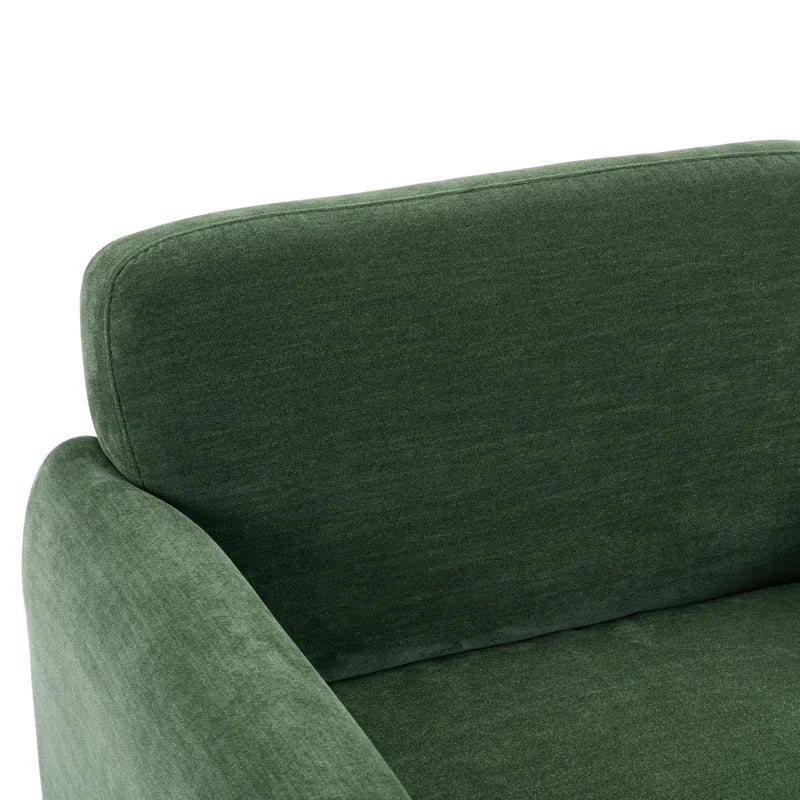 Wide Modern Solid Wood Chair with stain resistant fabric