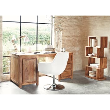 Story Stax Solid wood Sofa side table book case
