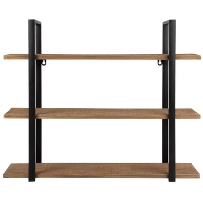 Mount Muse Solid wood Metallic wall Rectangular storage shelf