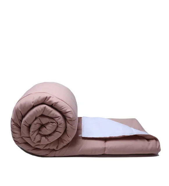 CoolBreeze All season Comfort Quilts - Nude Pink And White