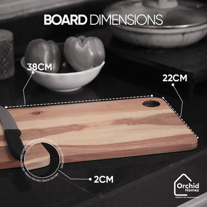 ChopChamp Solid Wood Acacia Cutting Board